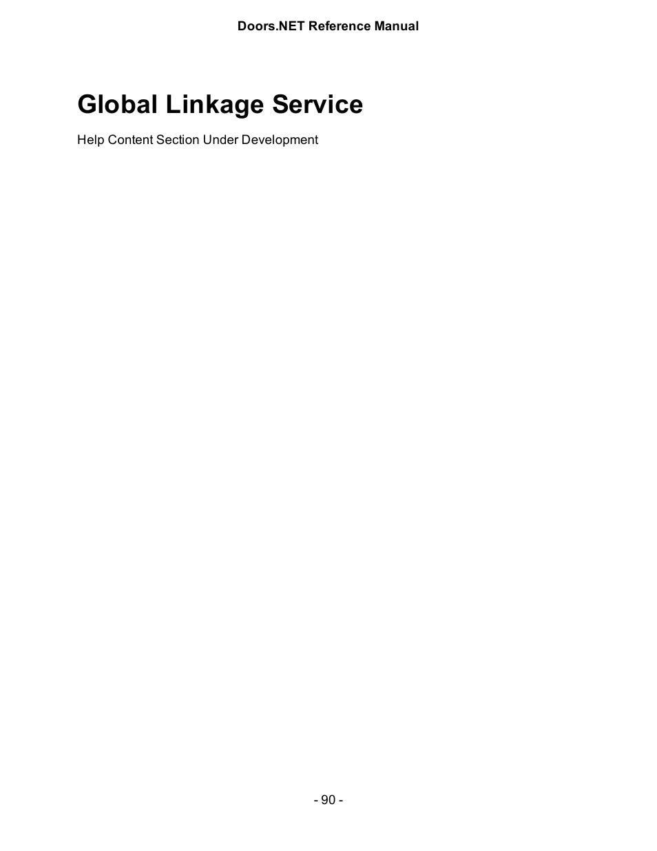 Global linkage service, Global linkage client | Keri Systems Doors.NET Manual User Manual | Page 90 / 602