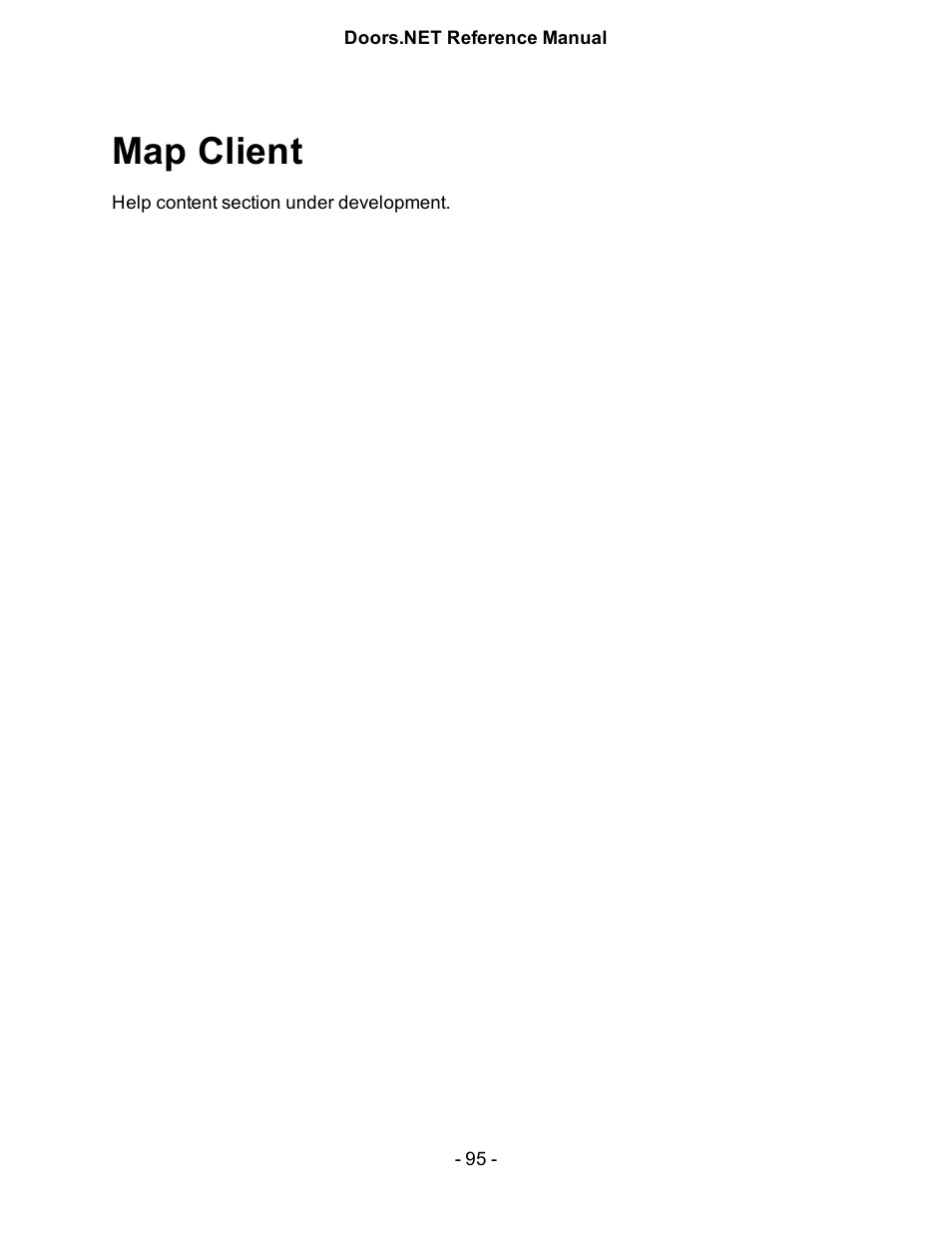 Map client | Keri Systems Doors.NET Manual User Manual | Page 95 / 602