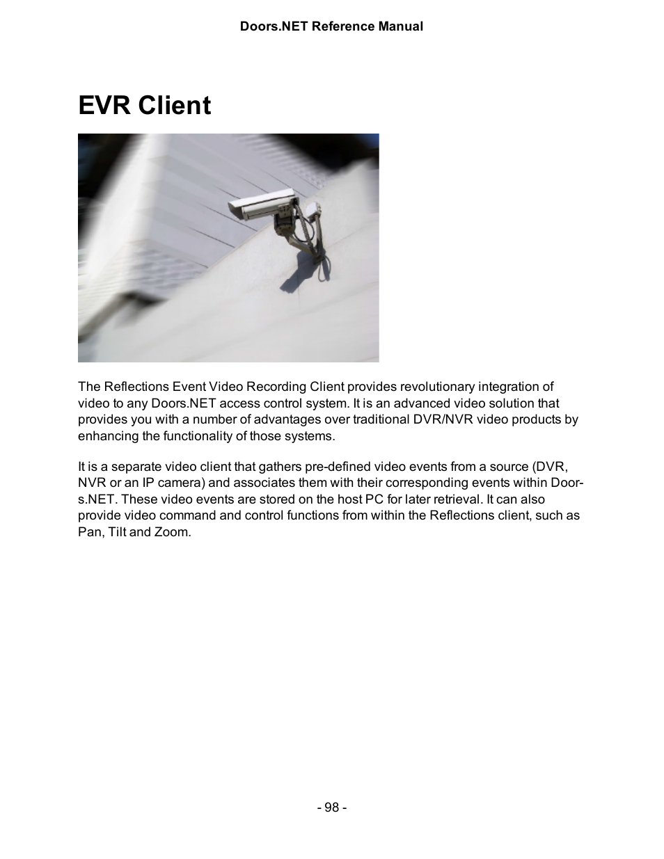 Evr client | Keri Systems Doors.NET Manual User Manual | Page 98 / 602