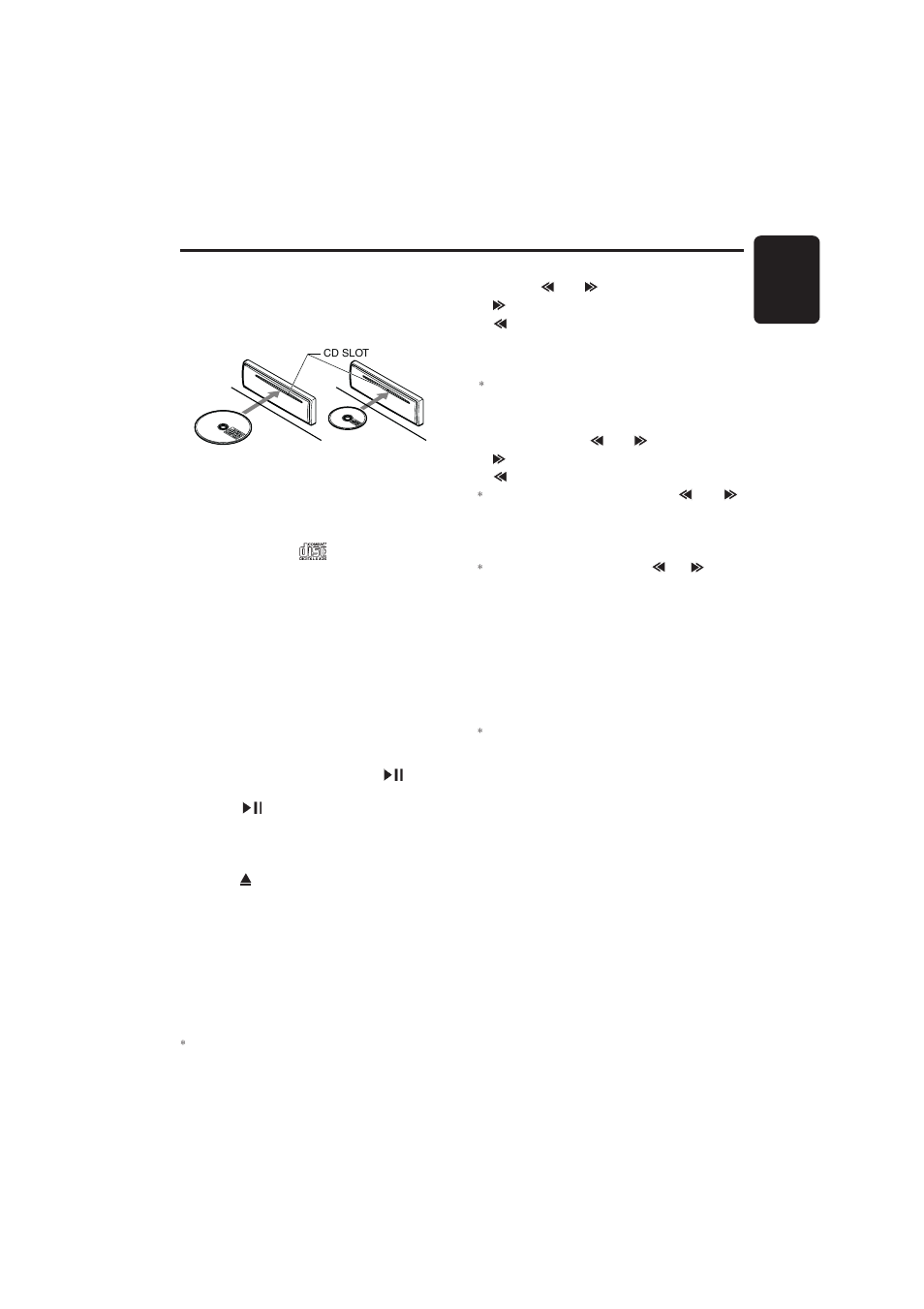 Cd mode operations, 13 english | Clarion DB356MP User Manual | Page 11 / 17