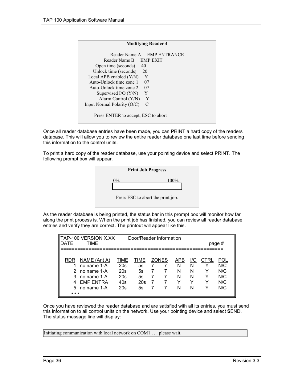 Keri Systems TAP100 User Manual | Page 36 / 84