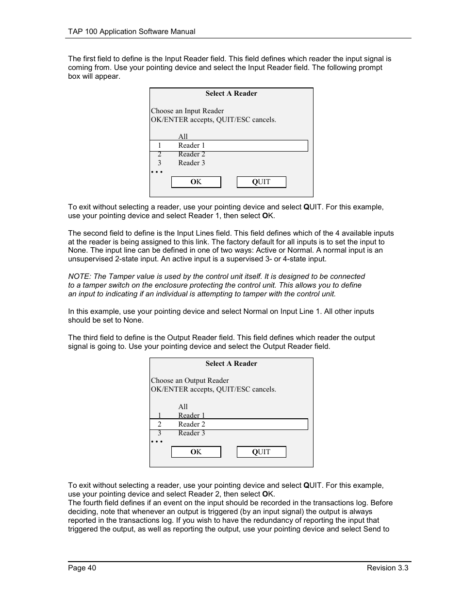 Keri Systems TAP100 User Manual | Page 40 / 84