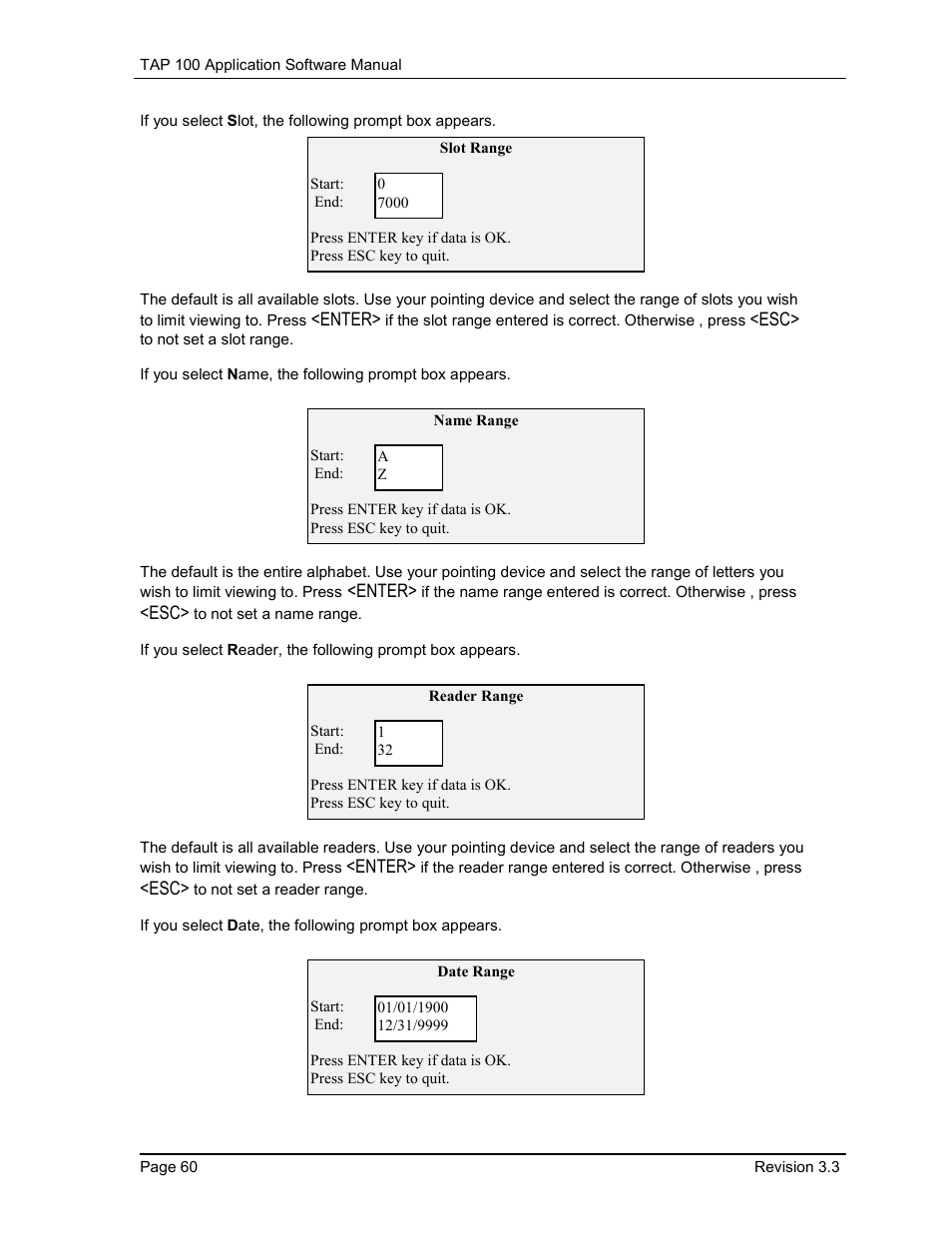 Keri Systems TAP100 User Manual | Page 60 / 84