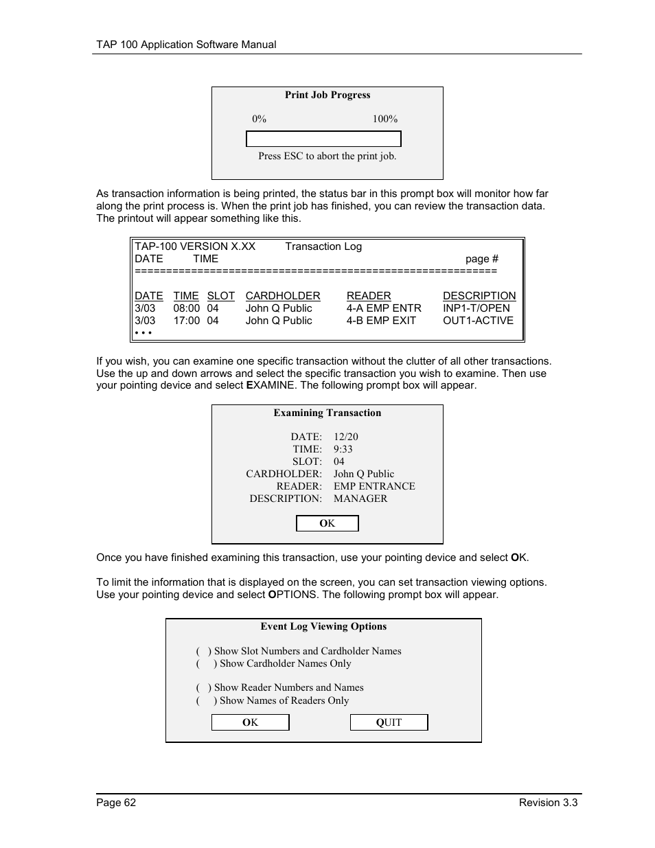 Keri Systems TAP100 User Manual | Page 62 / 84