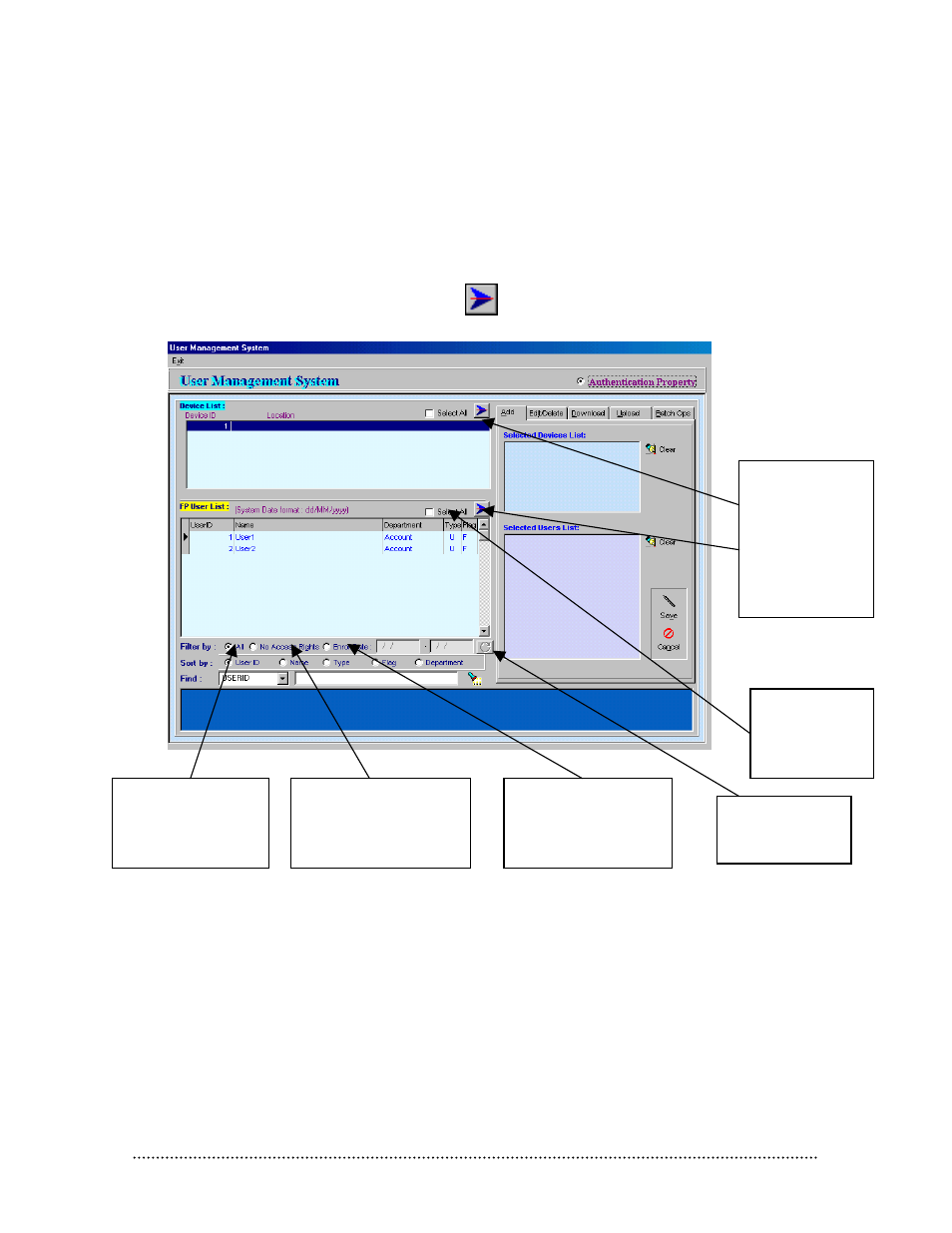 F. assign user access right to a biopointe device, F. a, Ssign | Ccess, Ight to a, Ointe, Evice | Keri Systems BioPointe User Manual | Page 24 / 86