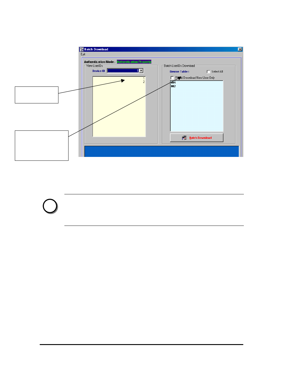 Batch delete of device user record from the device | Keri Systems BioPointe User Manual | Page 46 / 86