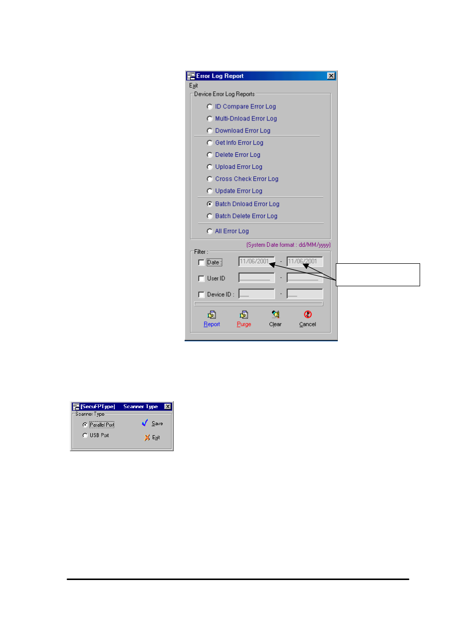 Setting finger print scanner, Etting, Inger | Rint, Canner | Keri Systems BioPointe User Manual | Page 53 / 86