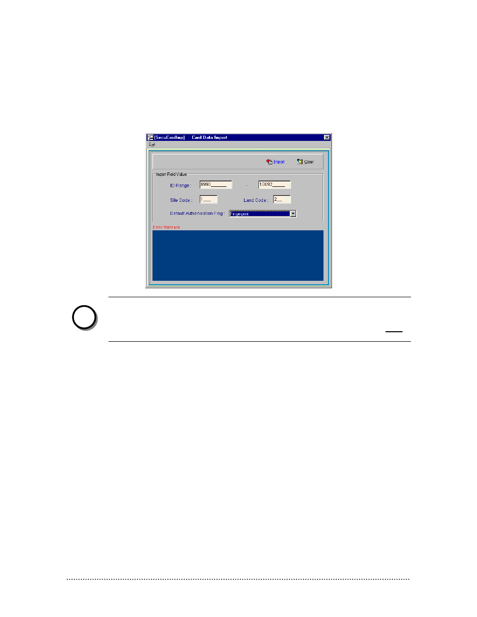 Card data import, Database path setup, Mport | Atabase, Etup | Keri Systems BioPointe User Manual | Page 58 / 86