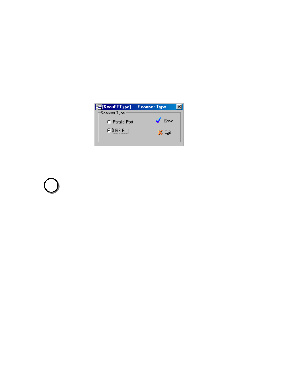 Configure fingerprint scanner type, Onfigure, Inger | Rint, Canner | Keri Systems BioPointe User Manual | Page 68 / 86