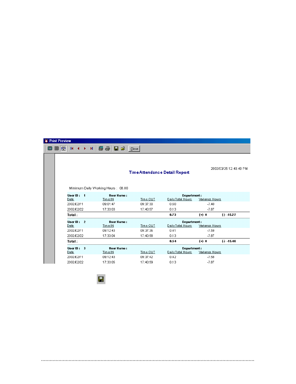 Support multiple export formats for report, Upport, Ultiple | Xport, Ormats for, Eport | Keri Systems BioPointe User Manual | Page 69 / 86