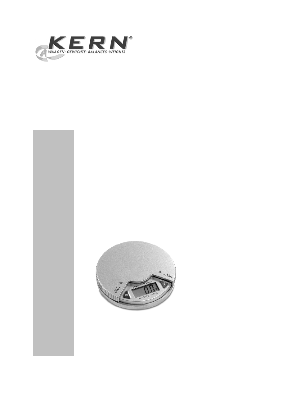 KERN & SOHN TCB 200-1 User Manual | 2 pages