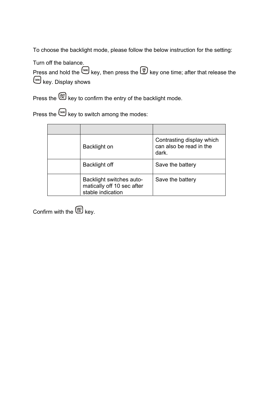 5 rear illuminated display | KERN & SOHN CM 50-C2N User Manual | Page 12 / 14