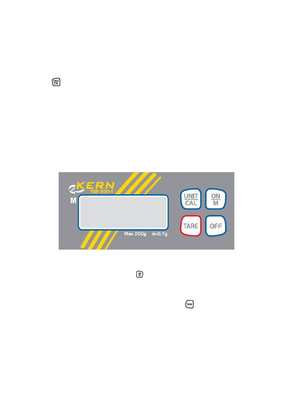 6 adjusting, 7 operation, 1 overview of display (units on display) | 1 weighing | KERN & SOHN TEB 200-1 User Manual | Page 8 / 11