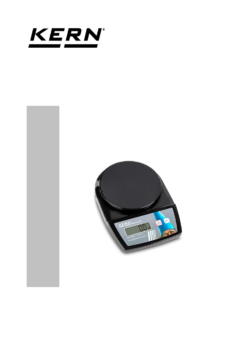 KERN & SOHN EMB 500-1GN User Manual | 16 pages
