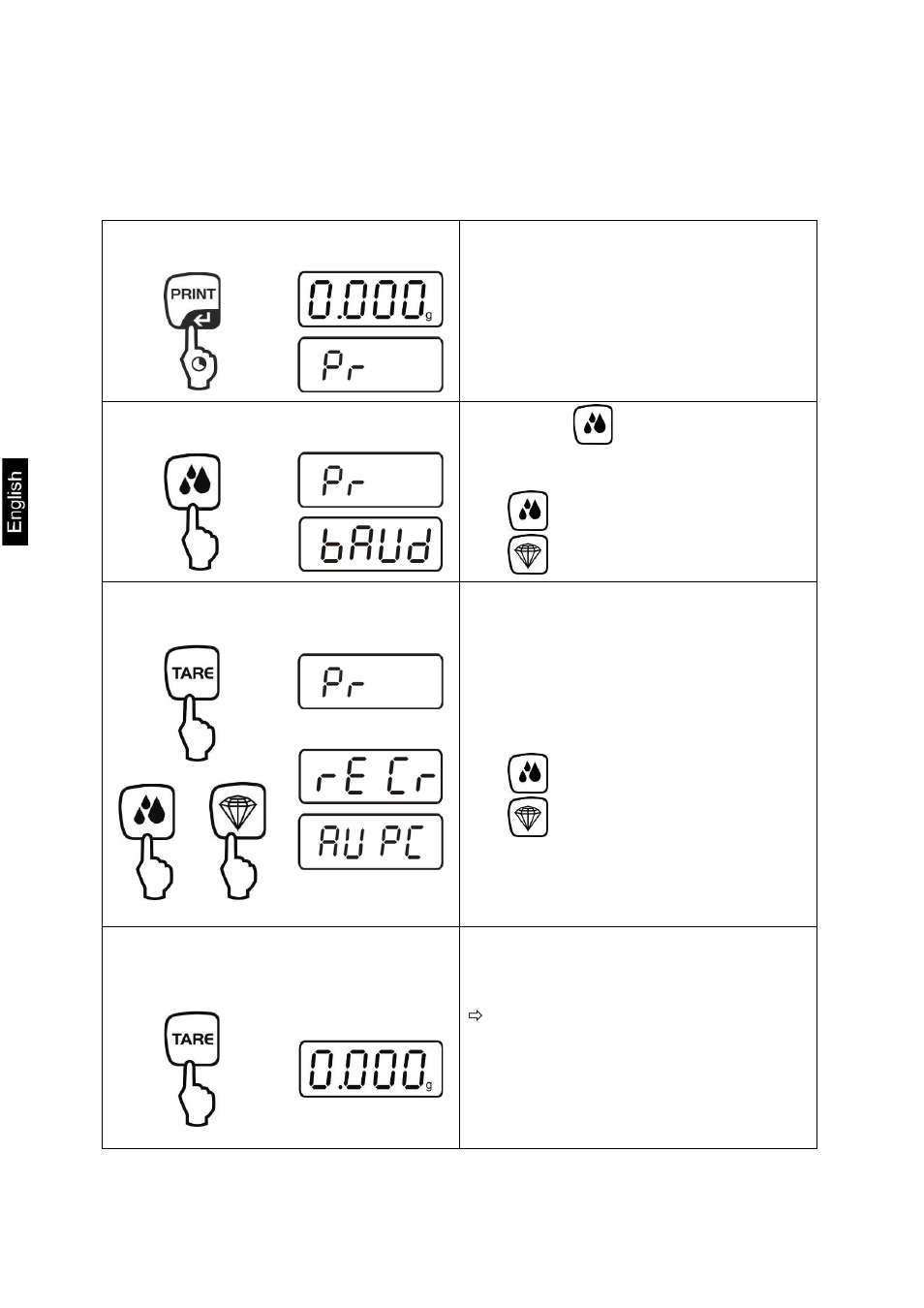 13 menu, 1 navigation in the menu, Baud� re cr | KERN & SOHN EMB 500-1BE User Manual | Page 38 / 48