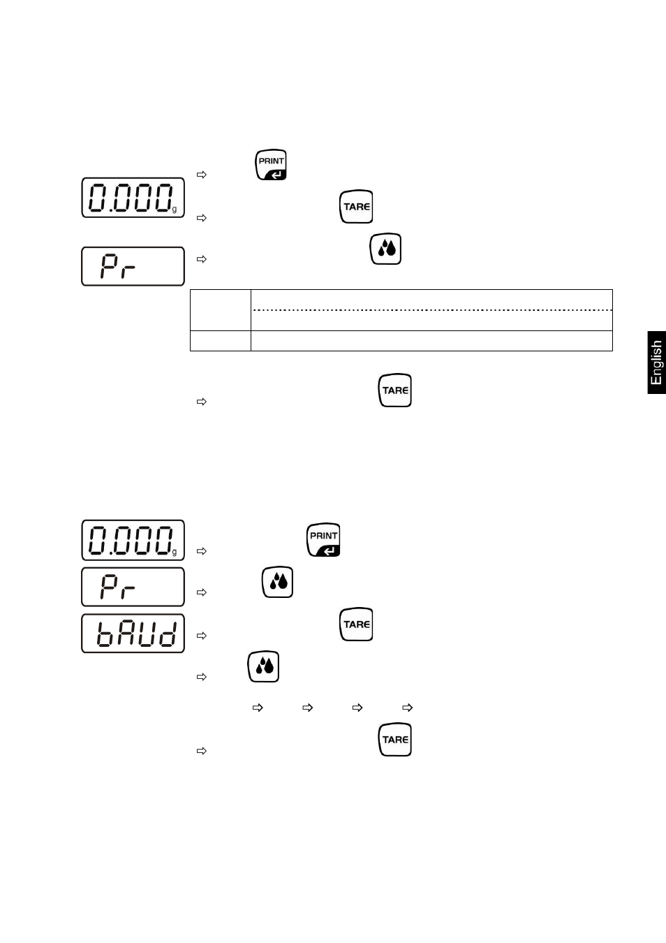 4 interface parameters, Pr� baud | KERN & SOHN EMB 500-1BE User Manual | Page 43 / 48