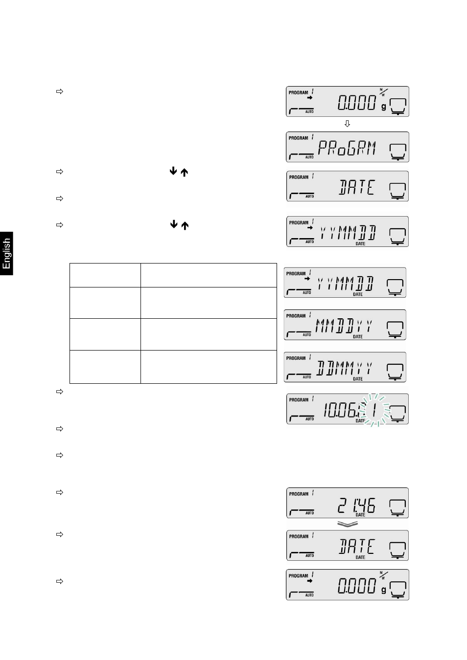 2 set date/time for measuring protocol | KERN & SOHN DBS 60-3 User Manual | Page 58 / 91