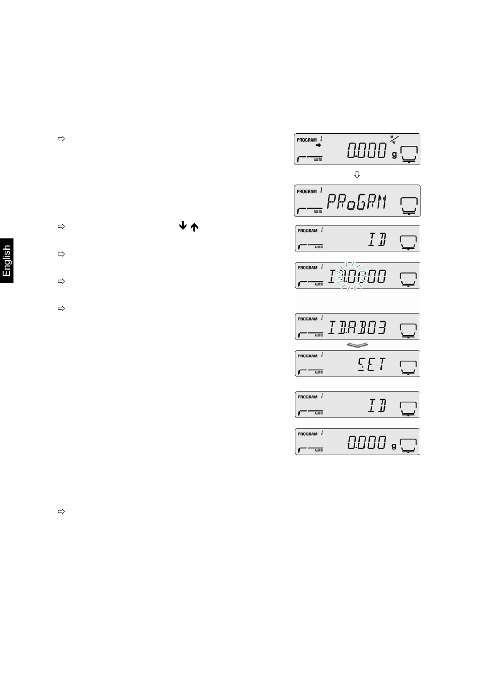 5 enter identification number | KERN & SOHN DBS 60-3 User Manual | Page 62 / 91