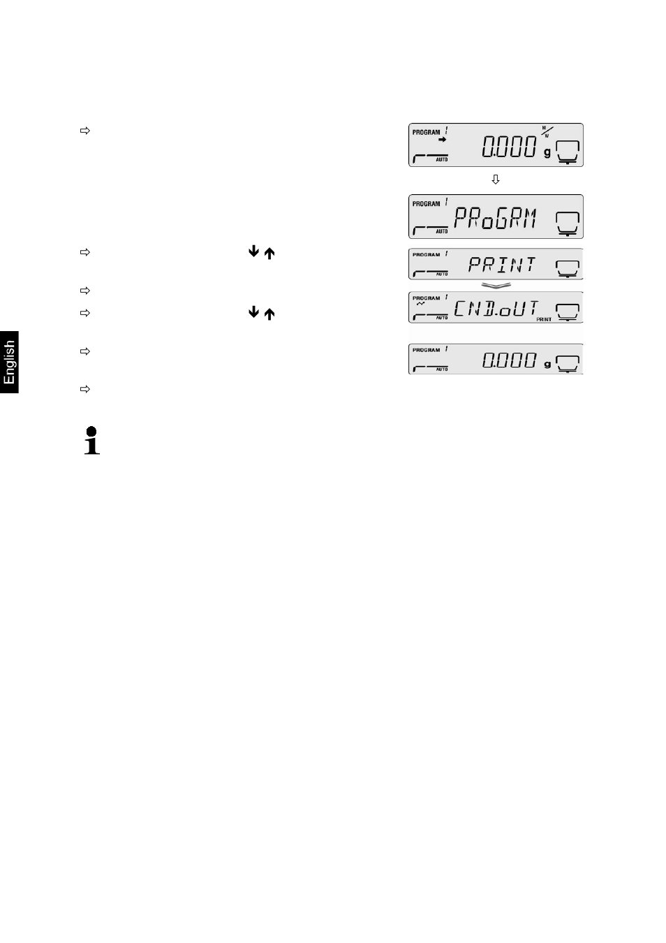 5 print out currently preset drying parameters | KERN & SOHN DBS 60-3 User Manual | Page 70 / 91