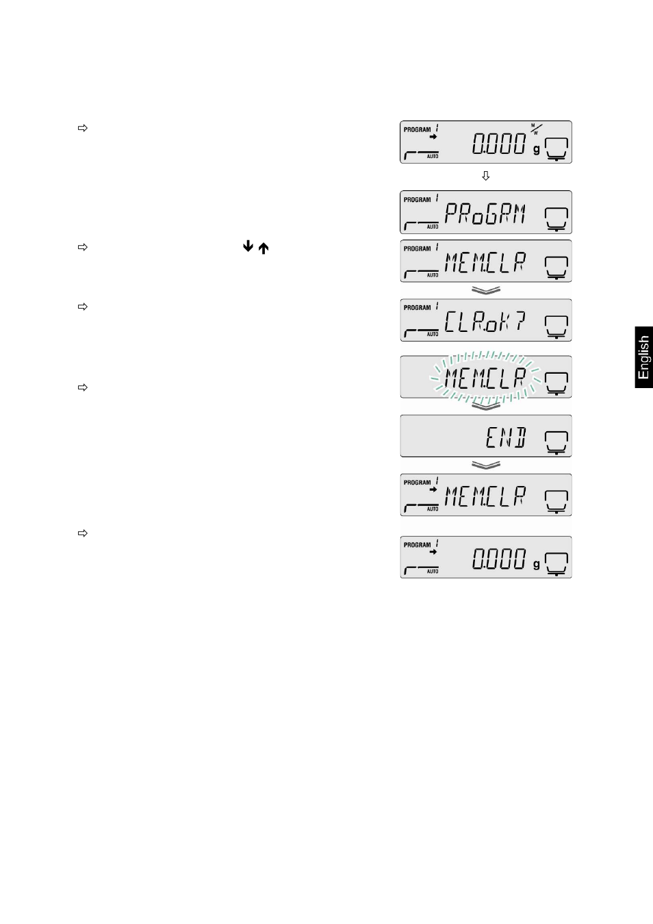 6 delete measuring results from memory | KERN & SOHN DBS 60-3 User Manual | Page 71 / 91