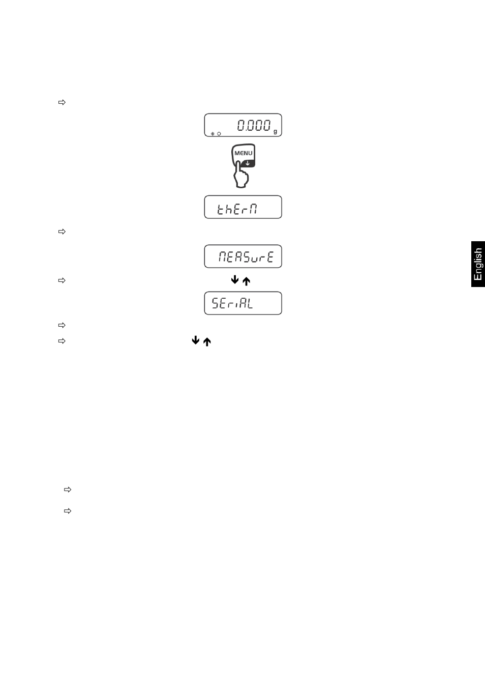 3 menu settings „serial | KERN & SOHN DLB 160-3A User Manual | Page 47 / 59