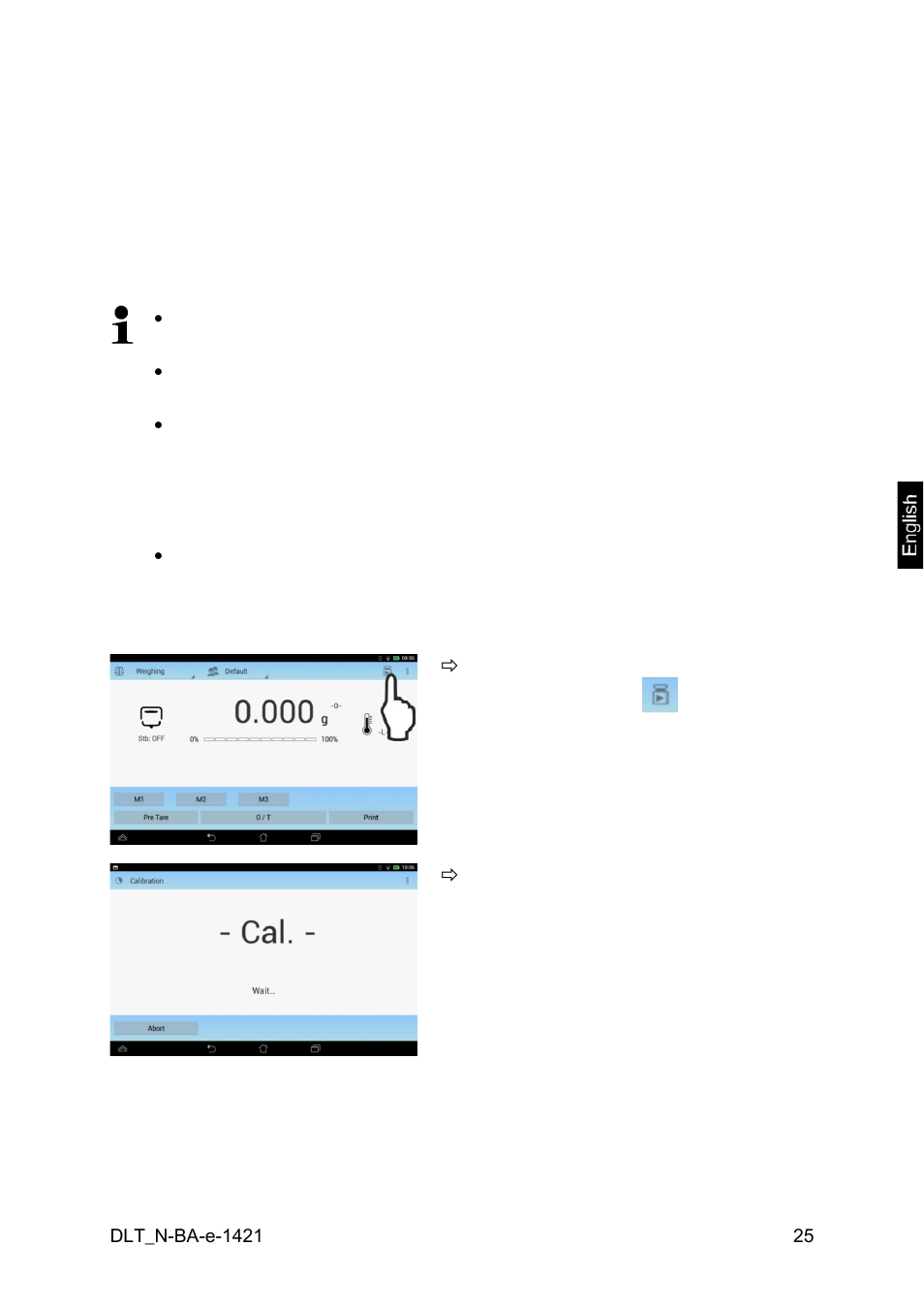 9 adjust balance | KERN & SOHN DLT 100-3N User Manual | Page 25 / 77