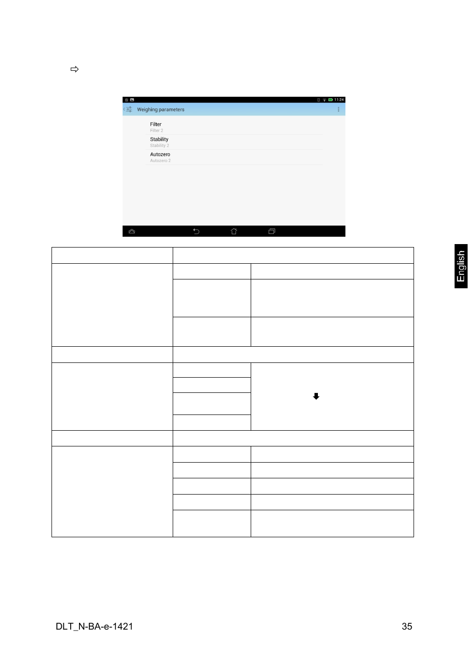 2 balance settings | KERN & SOHN DLT 100-3N User Manual | Page 35 / 77