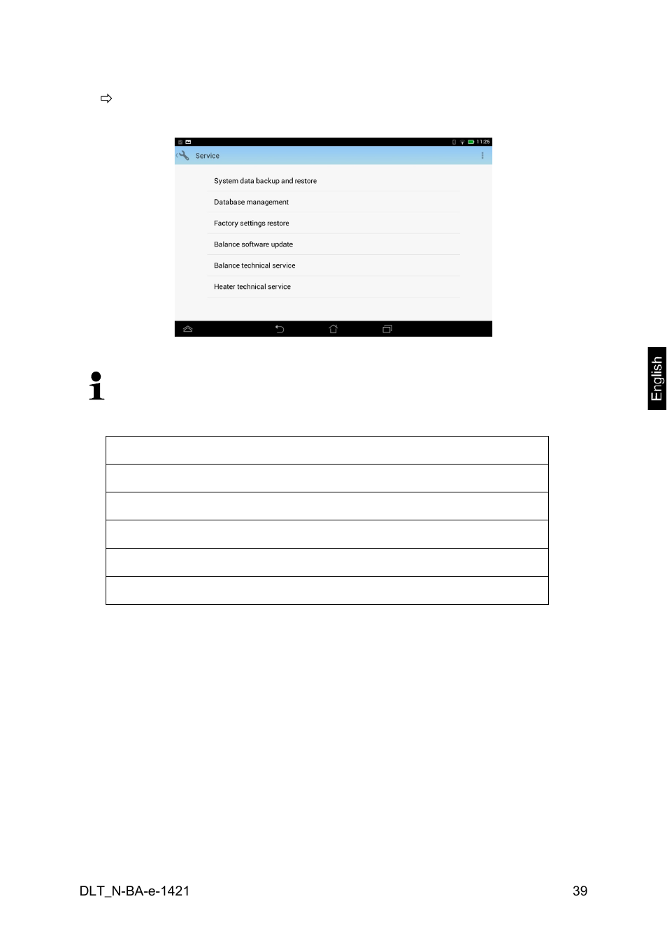 6 service menu | KERN & SOHN DLT 100-3N User Manual | Page 39 / 77