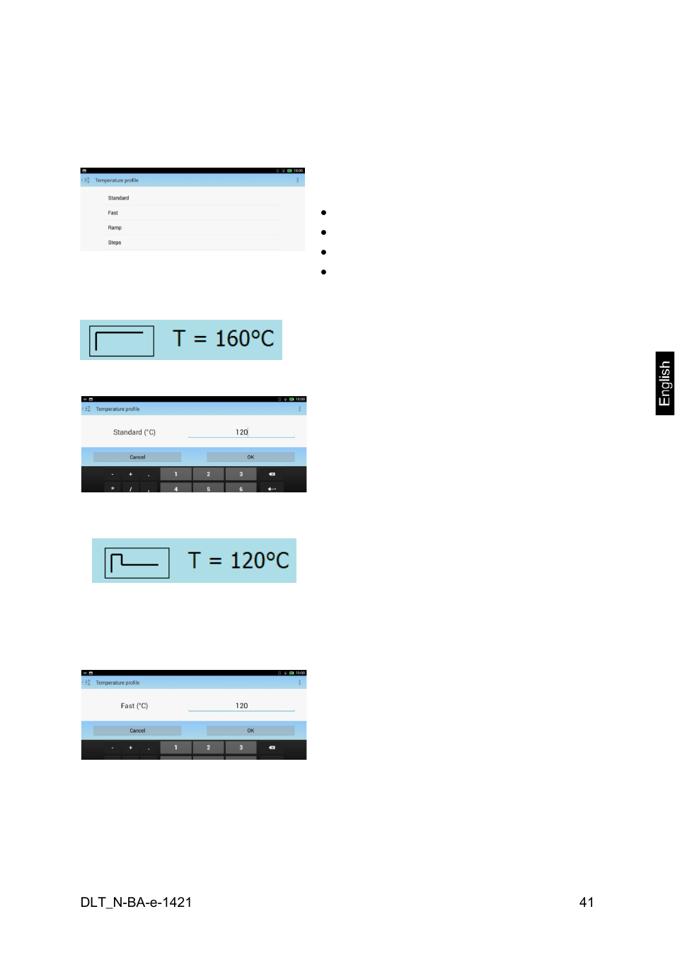 1 setting the heating profile | KERN & SOHN DLT 100-3N User Manual | Page 41 / 77