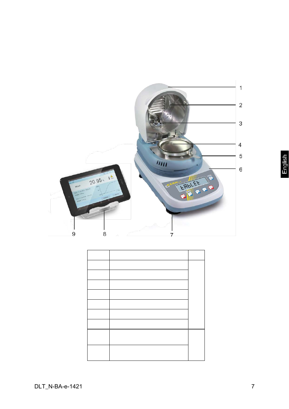 2 appliance overview, 1 overview | KERN & SOHN DLT 100-3N User Manual | Page 7 / 77