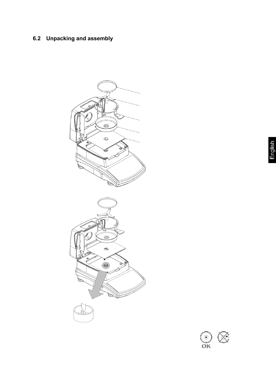 2 unpacking and assembly | KERN & SOHN MLS 50-3C User Manual | Page 15 / 83
