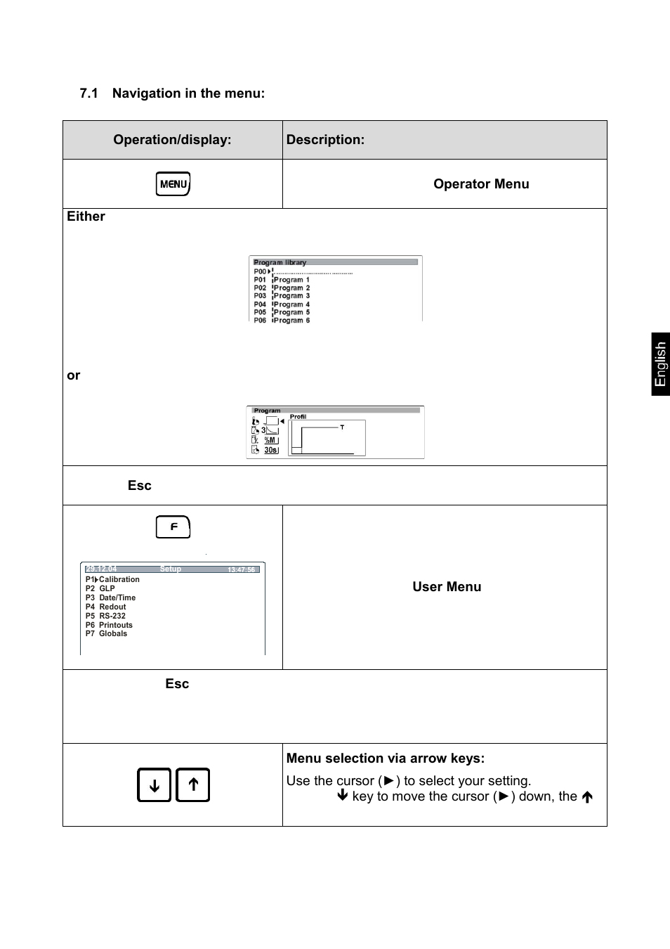 1 navigation in the menu | KERN & SOHN MLS 50-3C User Manual | Page 19 / 83