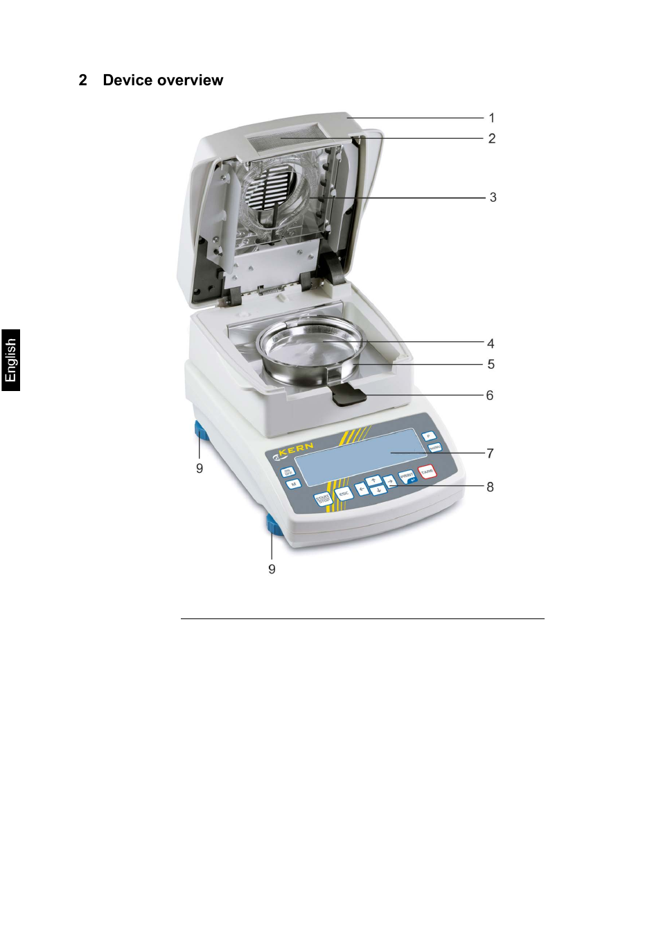 2 device overview | KERN & SOHN MLS 50-3C User Manual | Page 6 / 83