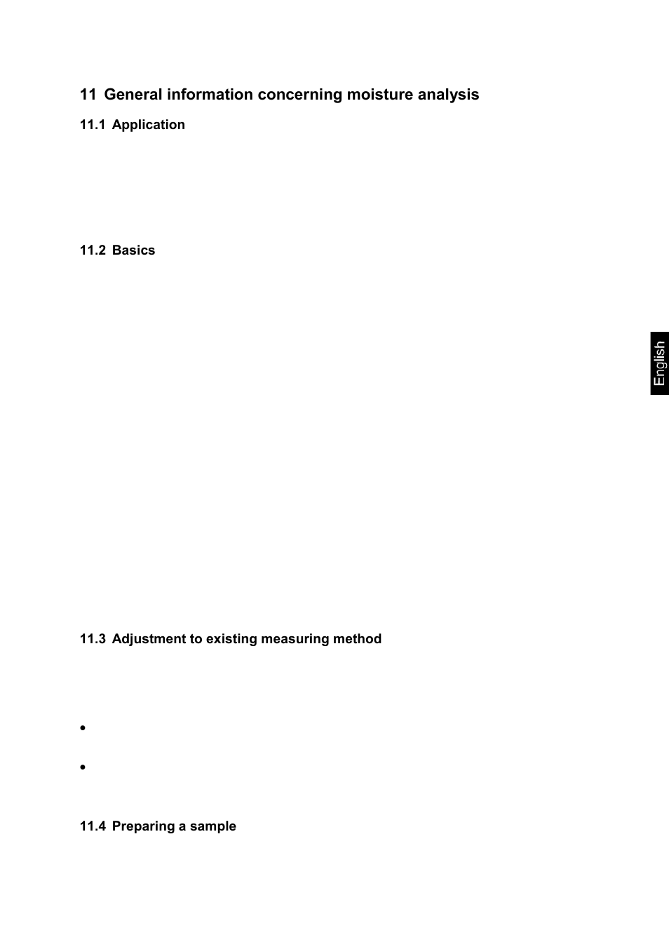1 application, 2 basics, 3 adjustment to existing measuring method | 4 preparing a sample | KERN & SOHN MLS 50-3C User Manual | Page 71 / 83