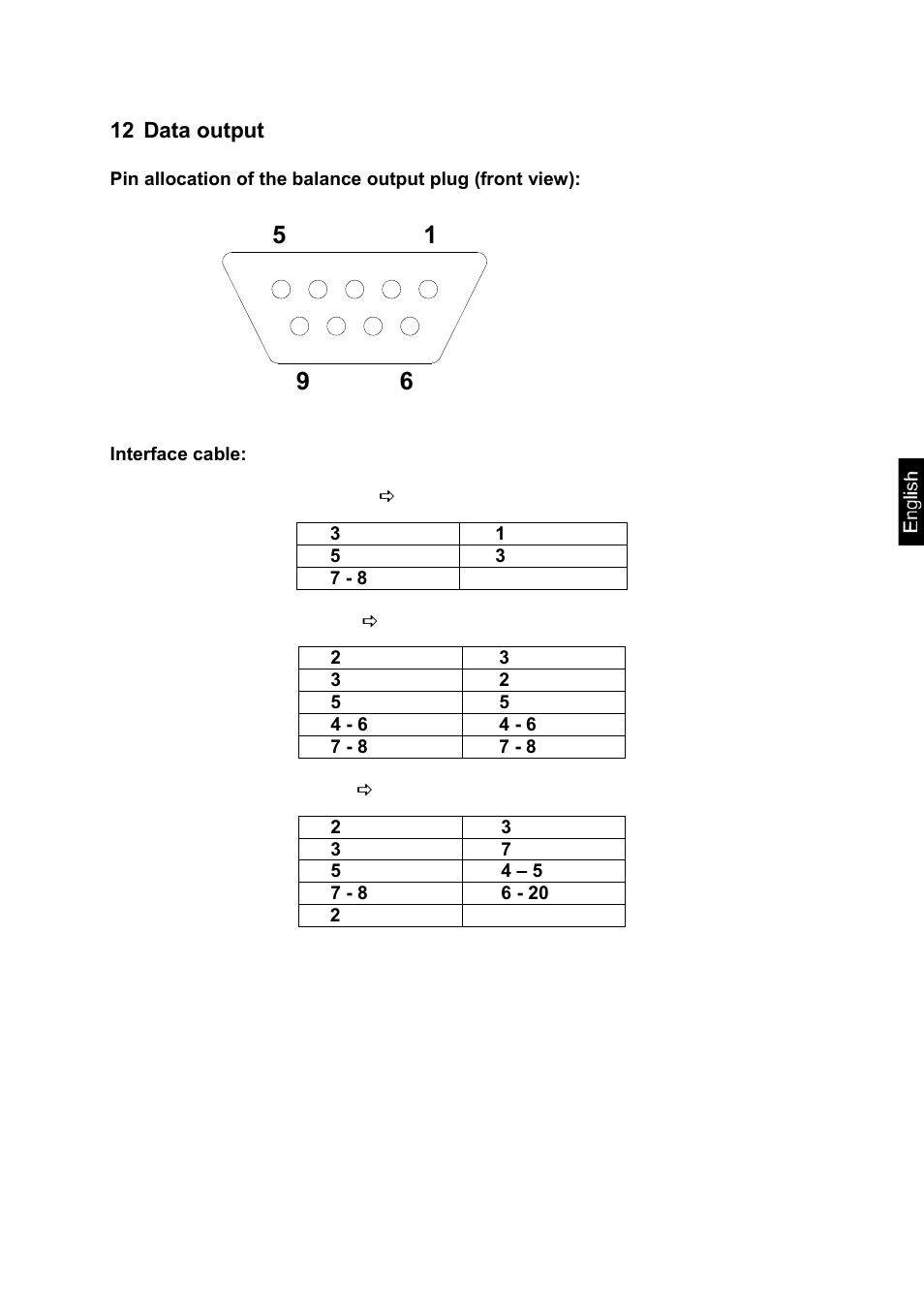 12 data output | KERN & SOHN MLS 50-3C User Manual | Page 77 / 83