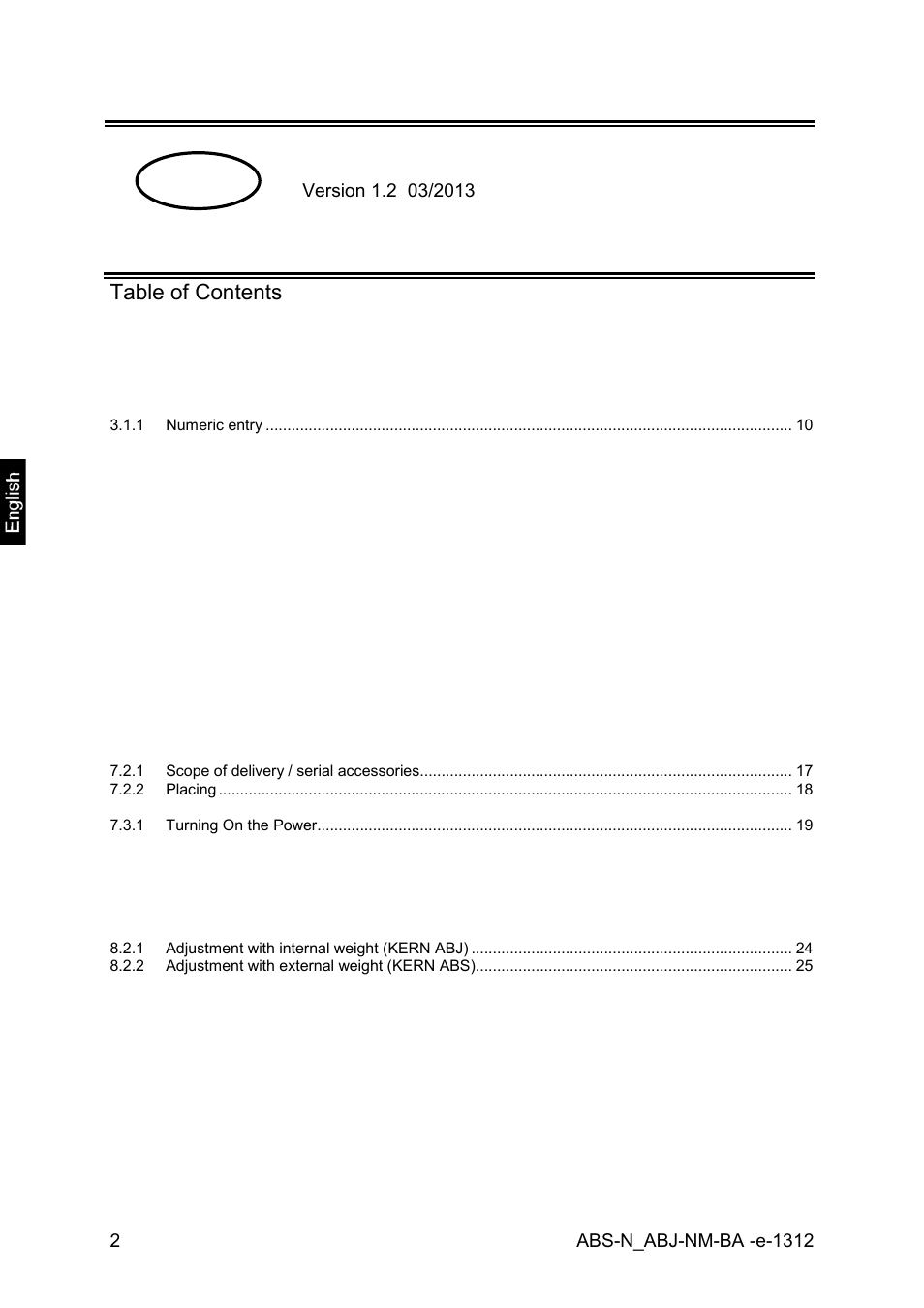 KERN & SOHN ABJ 320-4NM User Manual | Page 2 / 96