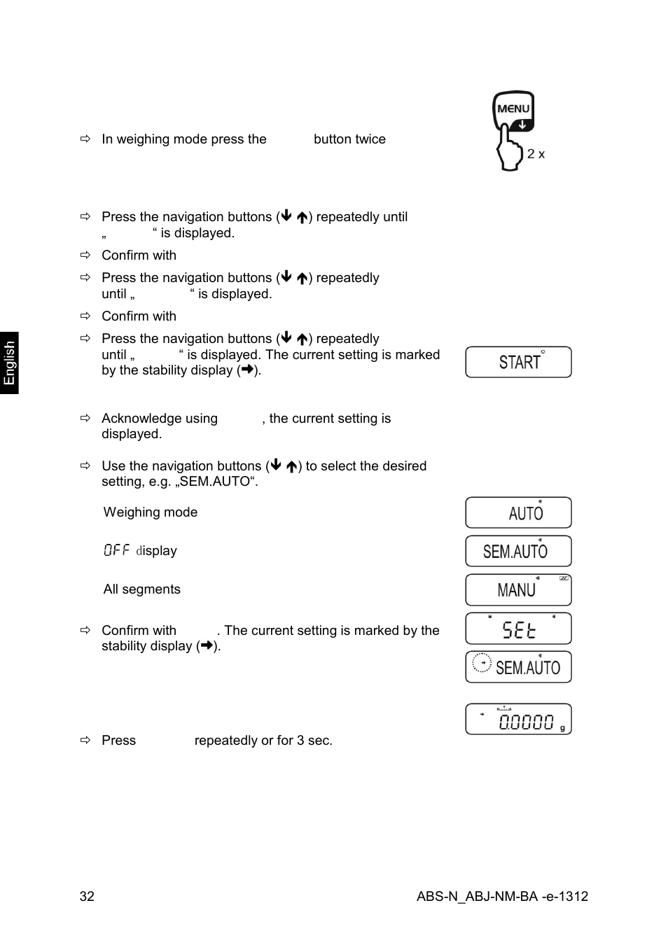 KERN & SOHN ABJ 320-4NM User Manual | Page 32 / 96