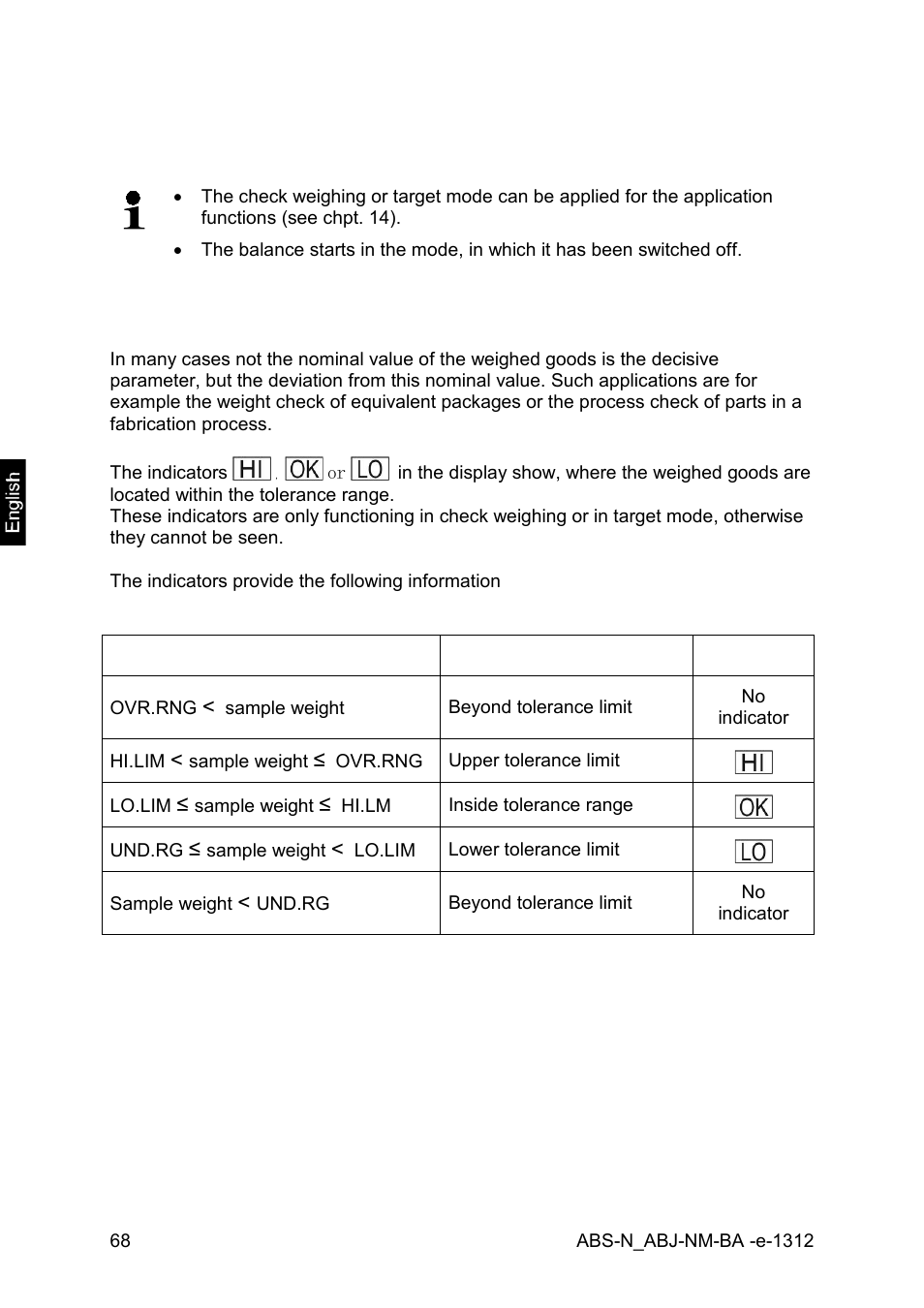 1 check weighing | KERN & SOHN ABJ 320-4NM User Manual | Page 68 / 96