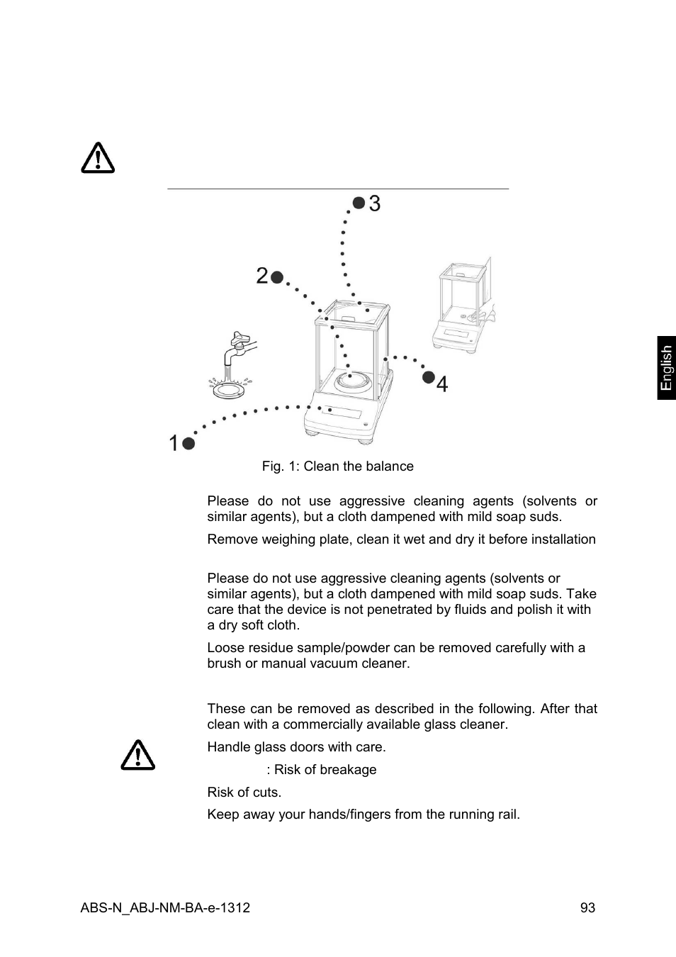 17 service, maintenance, disposal, 1 cleaning | KERN & SOHN ABJ 320-4NM User Manual | Page 93 / 96