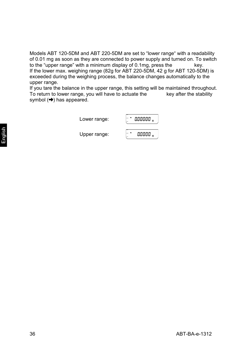 4 changing readability | KERN & SOHN ABT 220-5DM User Manual | Page 36 / 72