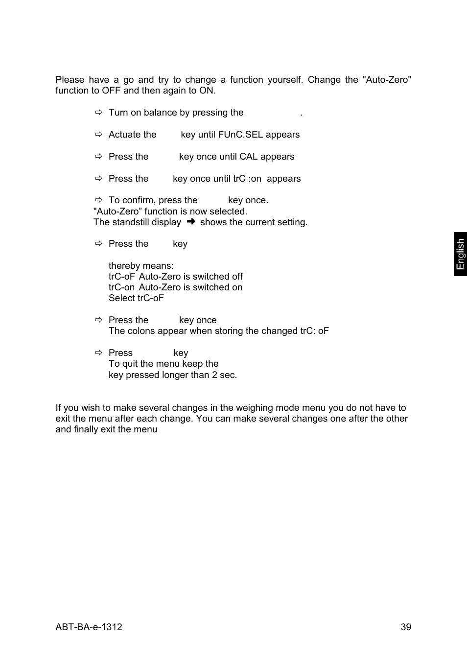 3 call up menu | KERN & SOHN ABT 220-5DM User Manual | Page 39 / 72