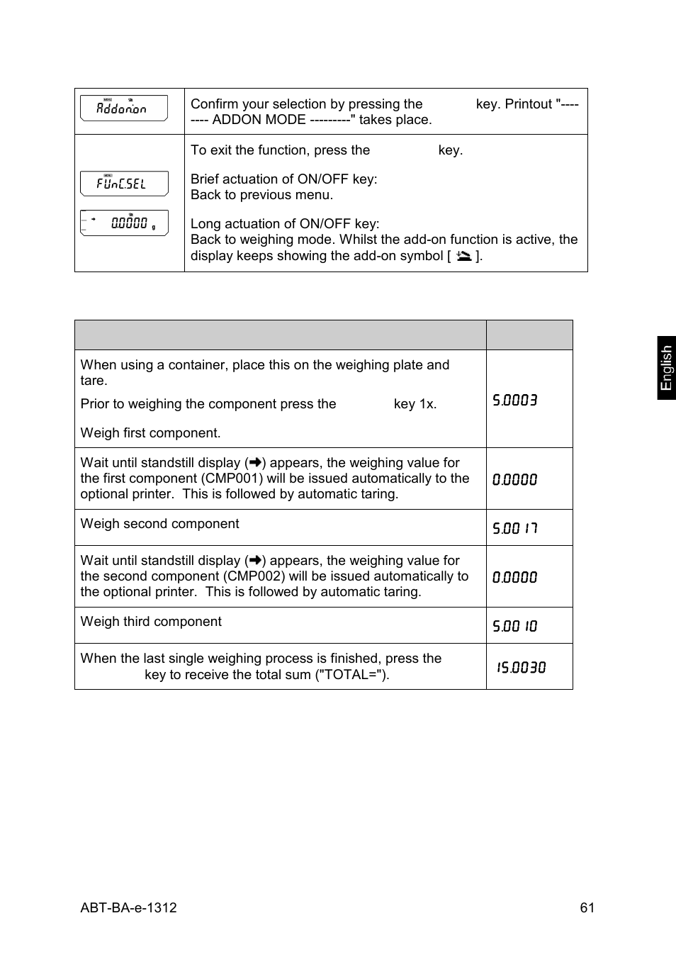 KERN & SOHN ABT 220-5DM User Manual | Page 61 / 72