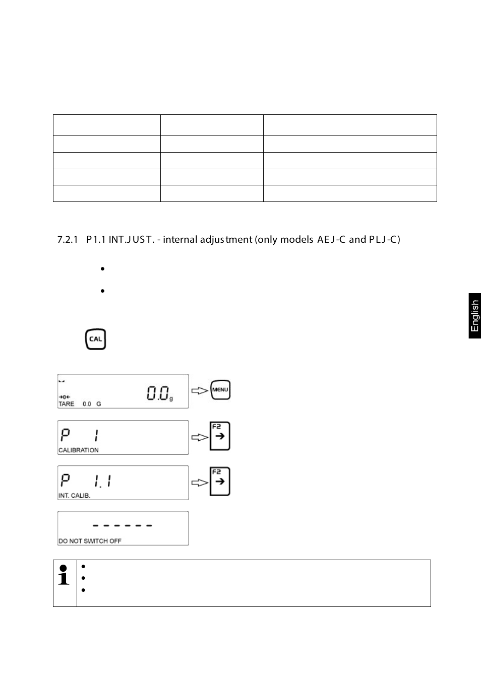 2 menu settings | KERN & SOHN AEJ 200-4CM User Manual | Page 27 / 119