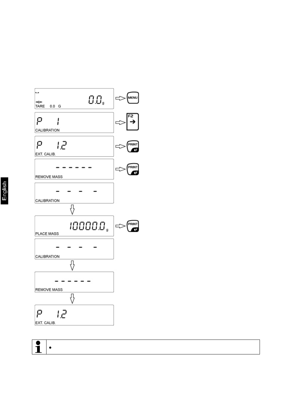 2 p1.2 ext.just.- external adjustment (only aes-c) | KERN & SOHN AEJ 200-4CM User Manual | Page 28 / 119