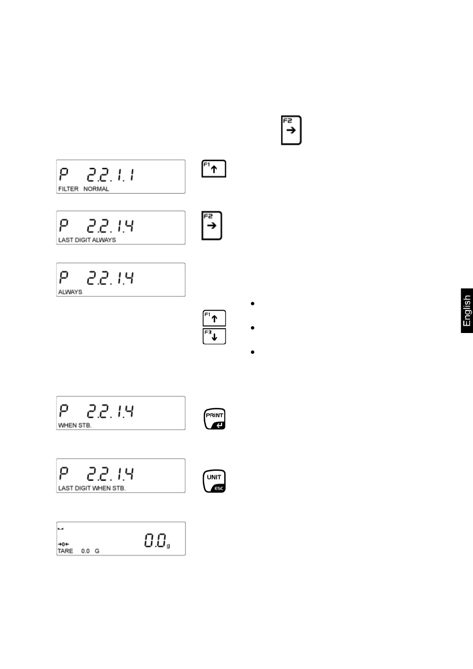 4 hide last decimal place | KERN & SOHN AEJ 200-4CM User Manual | Page 51 / 119
