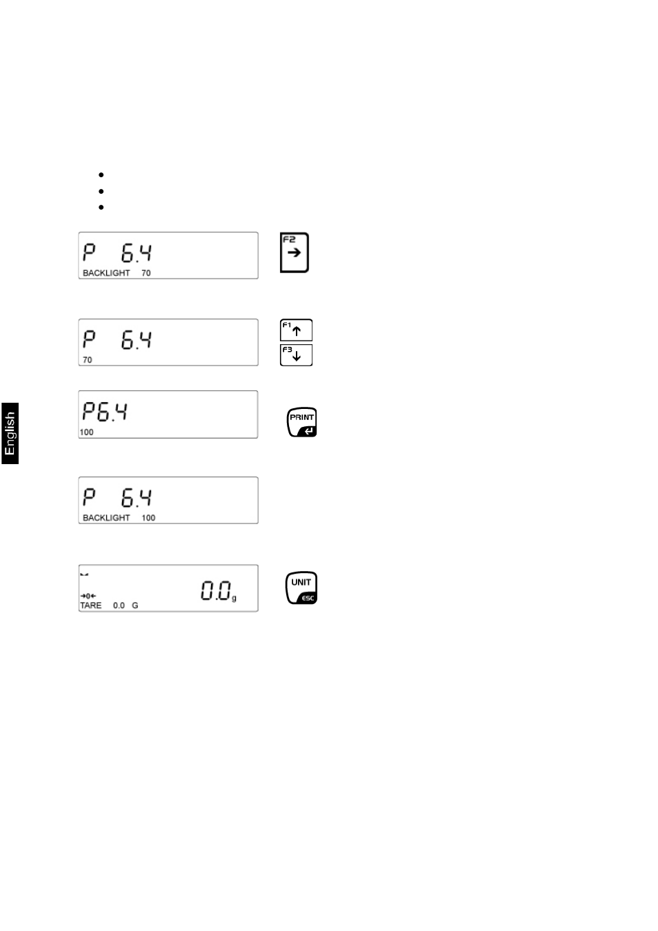 4 backlight and brightness control for display | KERN & SOHN AEJ 200-4CM User Manual | Page 84 / 119