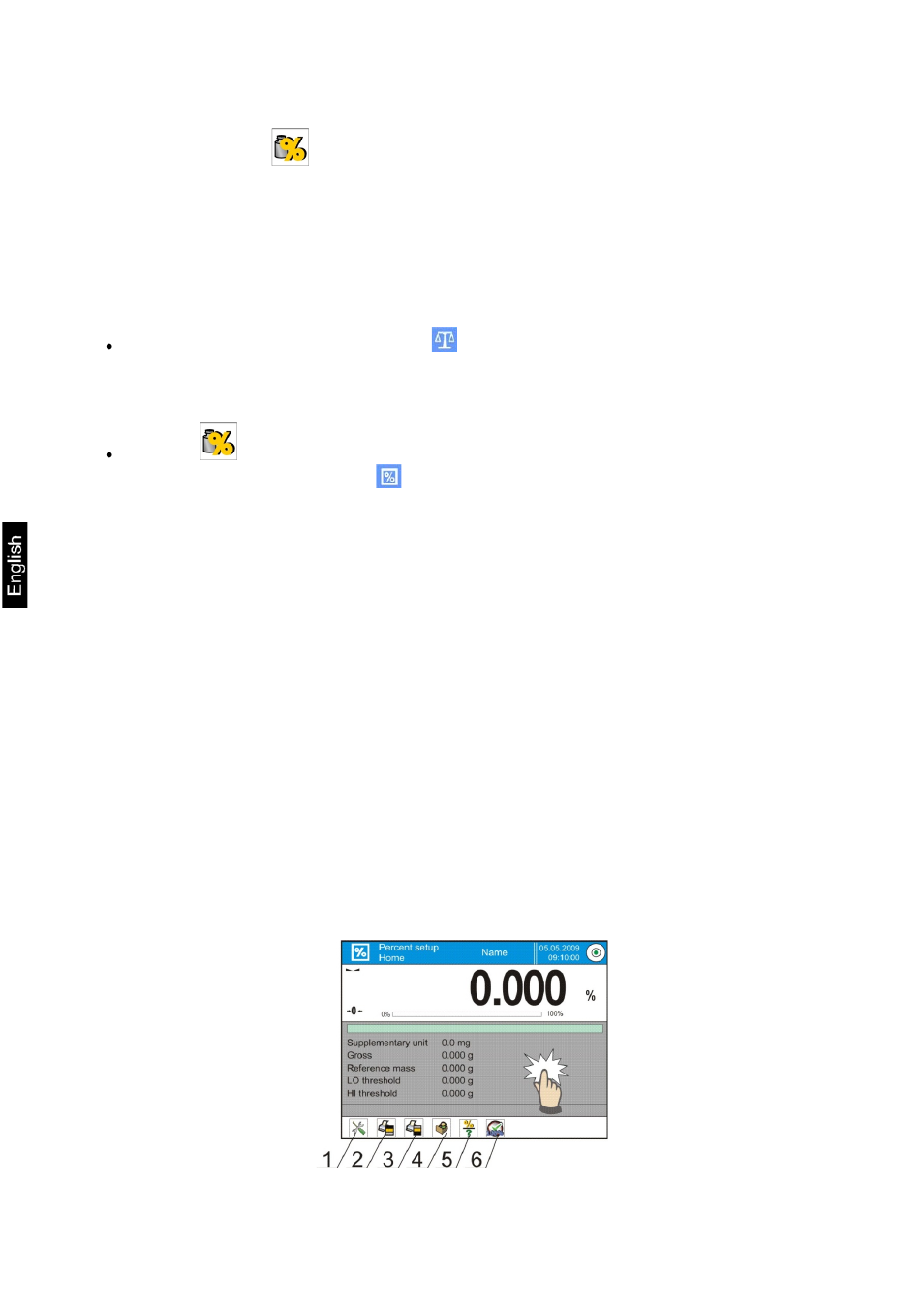 Percent setup | KERN & SOHN AET 200-4NM User Manual | Page 66 / 189