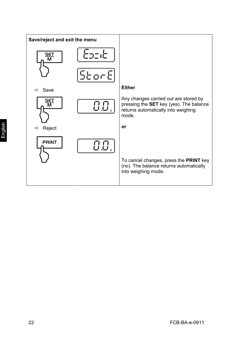 Stqre | KERN & SOHN FCB 24K2 User Manual | Page 22 / 36