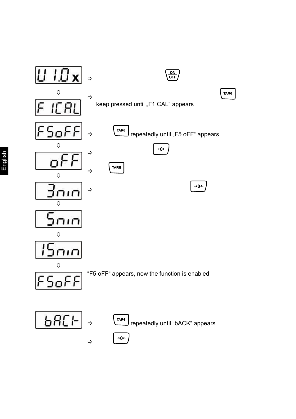 Set auto-off function | KERN & SOHN FFN 25K10IPM User Manual | Page 27 / 32