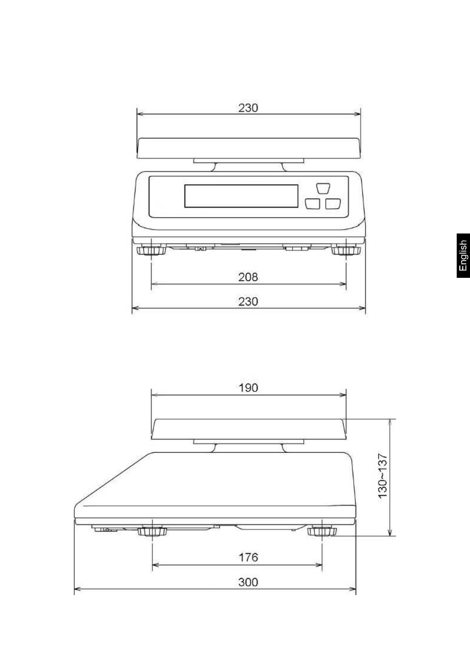 Dimensions | KERN & SOHN FFN 25K10IPM User Manual | Page 6 / 32